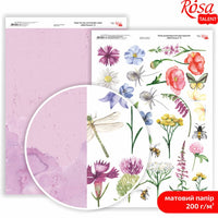 Wild Flowers A4 Scrapbooking Paper | various motifs — image 9