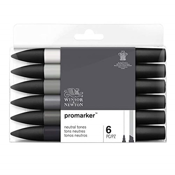 Winsor & Newton Promarker Marker Set - Neutral Shades
