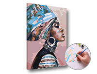 Woman with a Turban Paint by Numbers, Low Difficulty | various sizes and framing option — image 1
