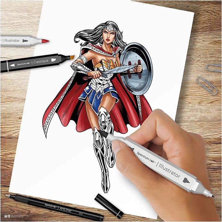 Wonder Woman illustration set, image 2