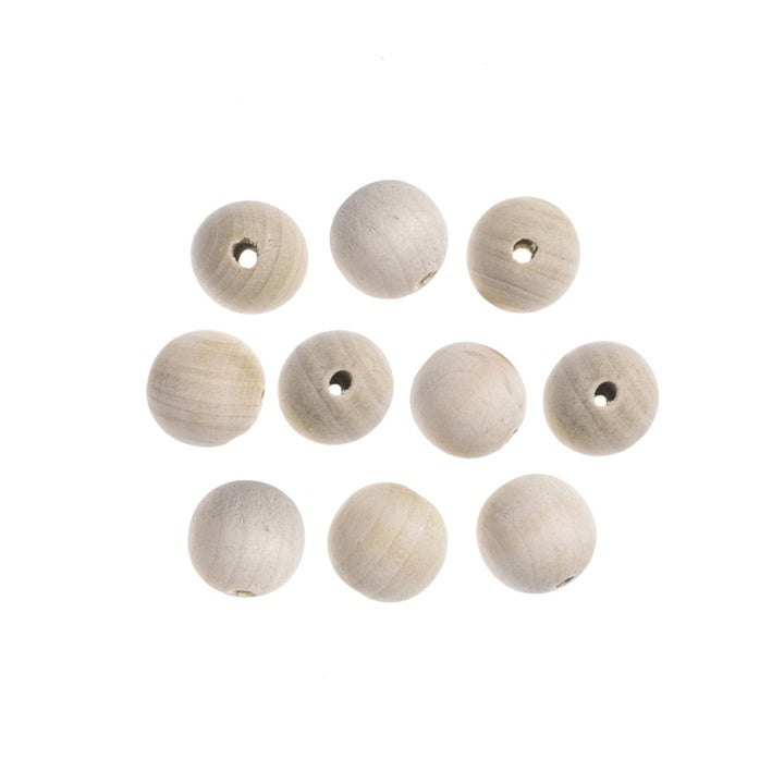 Wooden Beads 2.5 cm – Set of 10 | various colors — image 2