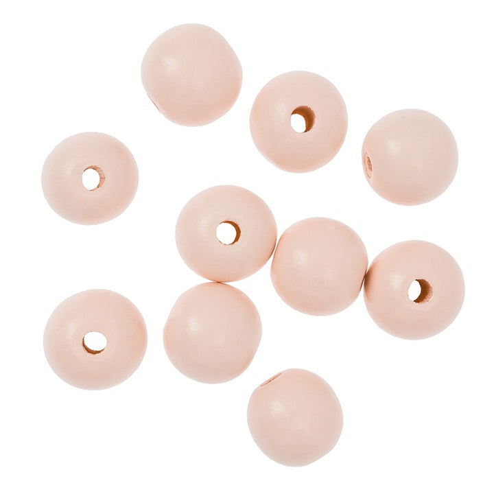 Wooden Beads 2.5 cm – Set of 10 | various colors — image 3