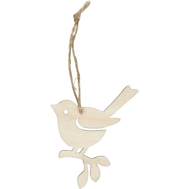 Wooden Bird Cutout for Decorating
