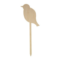 Wooden Bird Cutout for Staking, 28 cm