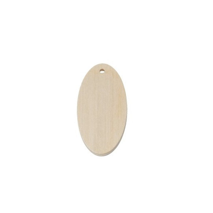 Wooden Blank for Jewelry Making, Oval, 6 cm