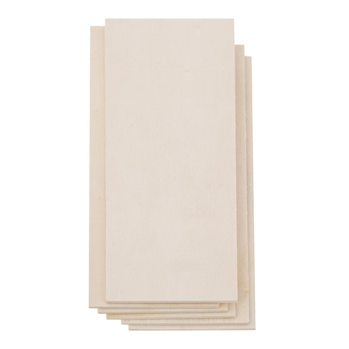 Wooden Boards for Decorating, 18 x 7 cm, Set of 6