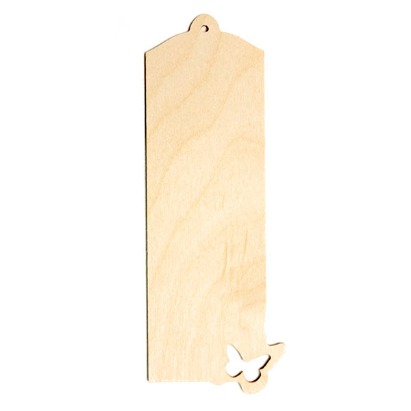 Wooden Bookmark with a Butterfly