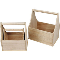 Wooden Bottle Crates Set of 3
