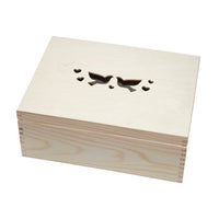 Wooden Box With a Dove Motif