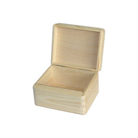 Wooden Box with Lid 16.2x13.2x9.5 cm