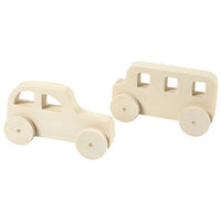 Wooden Car Decorations, Set of 2
