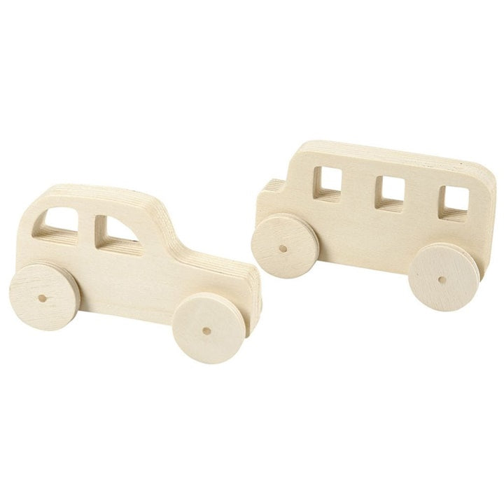 Wooden Car Decorations, Set of 2