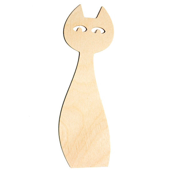 Wooden Cat Bookmark