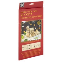 Wooden Christmas Decoration Santa