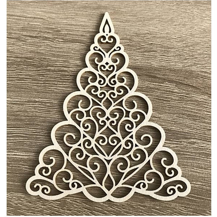 Wooden Decorative Christmas Tree Cutout