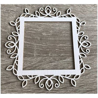 Wooden Decorative Frame Cutout, Ornament, 1 pc