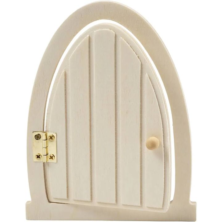 Wooden Door Decoration with Hinges