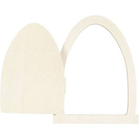 Wooden Door Decoration with Hinges