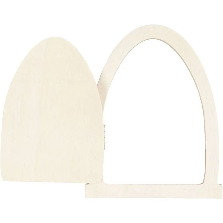 Wooden Door Decoration with Hinges