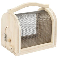 Wooden Insect Cage with Metal Mesh