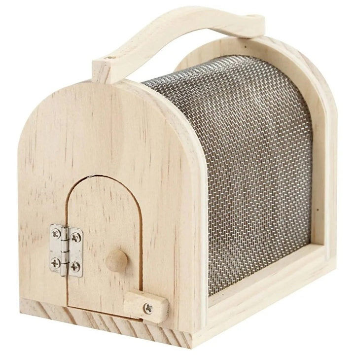 Wooden Insect Cage with Metal Mesh