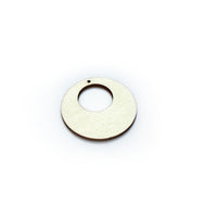 Wooden Jewelry-Making Blank, Circle 3