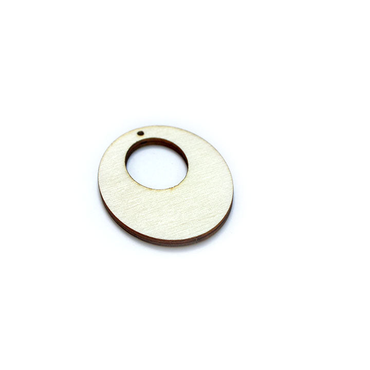 Wooden Jewelry-Making Blank, Oval