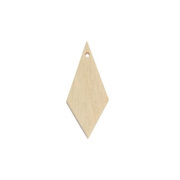 Wooden Jewelry-Making Blank Pendant, 6 cm