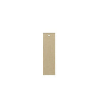Wooden Jewelry-Making Blank, Rectangle, 5.5 cm