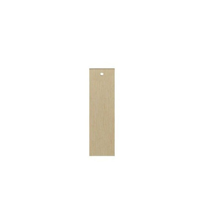 Wooden Jewelry-Making Blank, Rectangle, 5.5 cm
