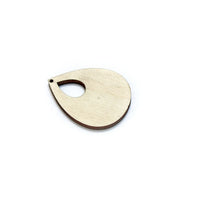 Wooden Jewelry-Making Blank - Teardrop
