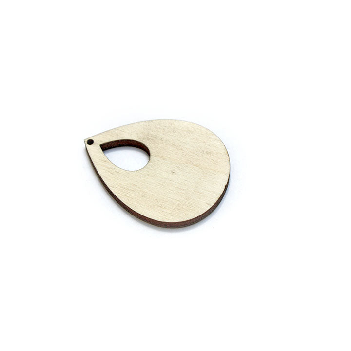 Wooden Jewelry-Making Blank - Teardrop