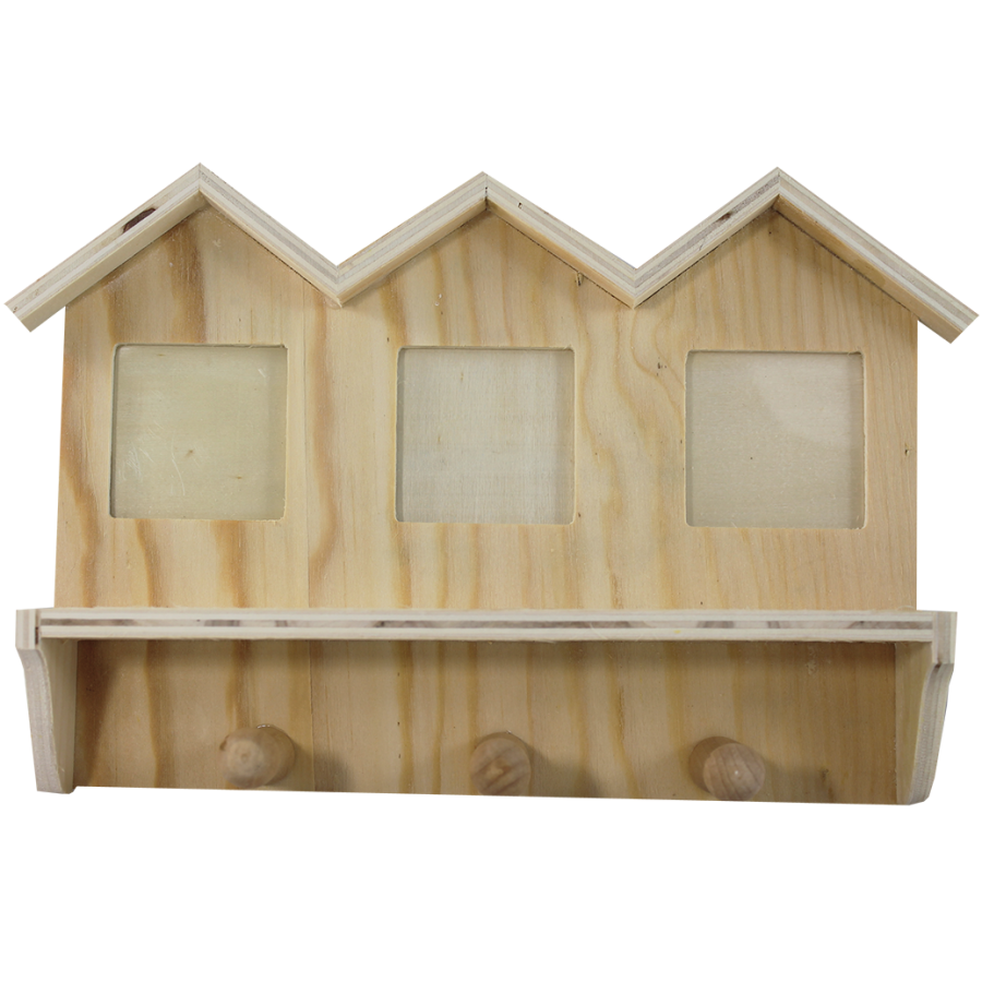 Wooden Key Holder, House
