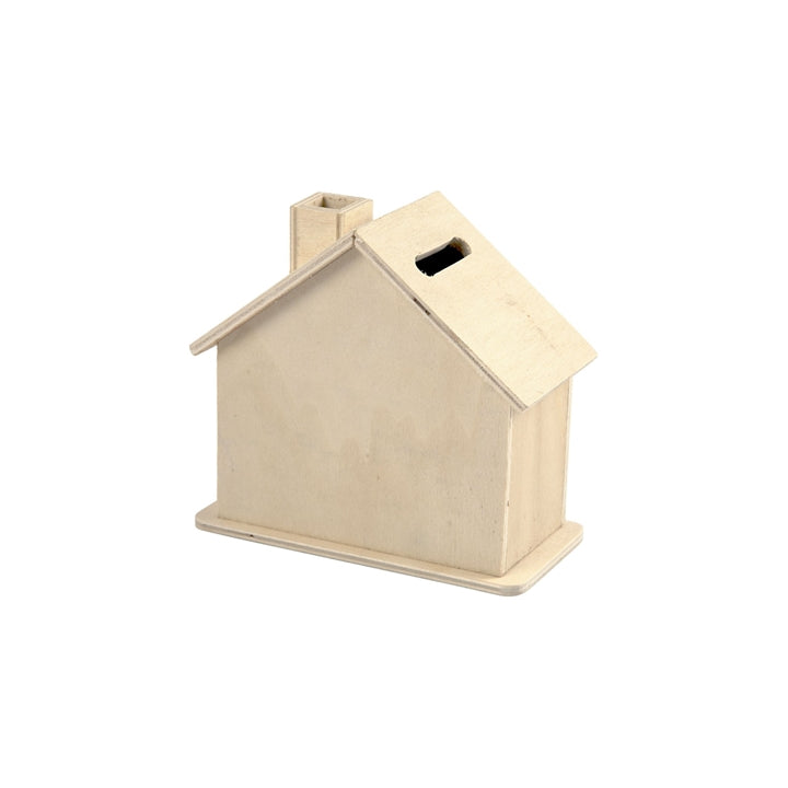 Wooden Money Box - Little House