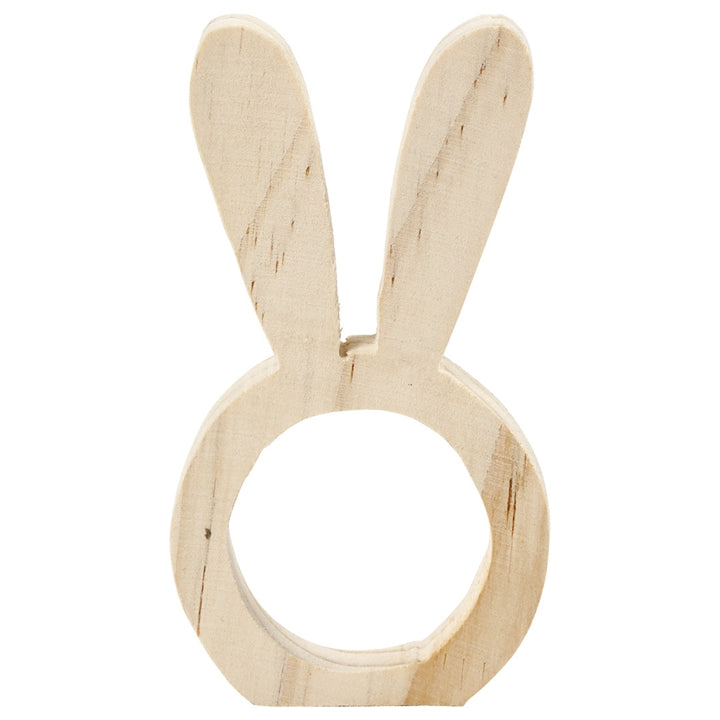 Wooden Napkin Rings - Bunny