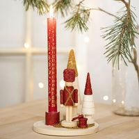 Wooden Nutcracker Figure for Decorating, 18 cm
