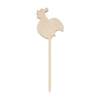 Wooden Rooster Cutout for Staking, 28 cm