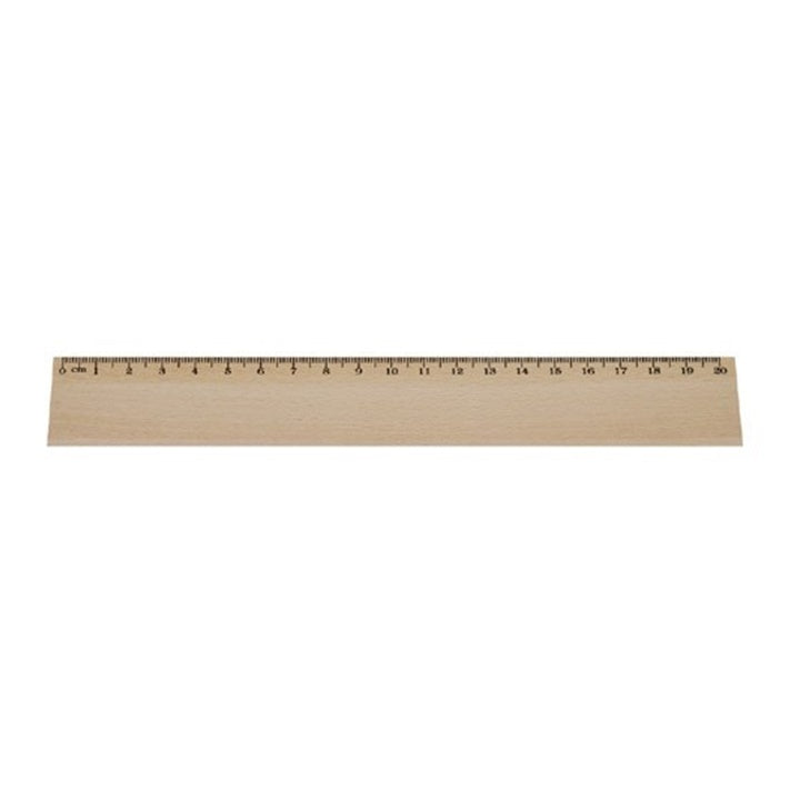 Wooden Ruler 20 cm