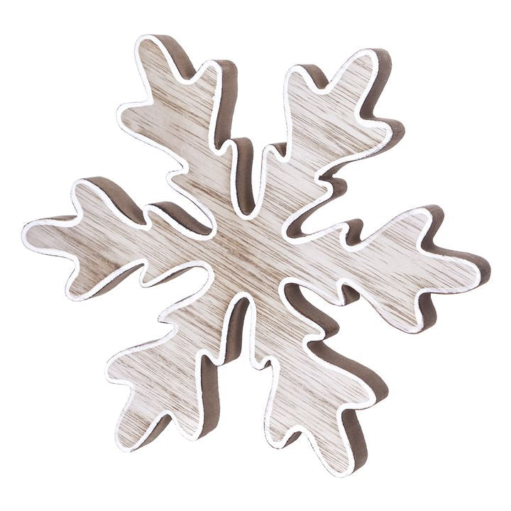 Wooden Snowflake 20 cm
