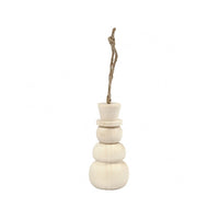 Wooden Snowman - Christmas Ornament