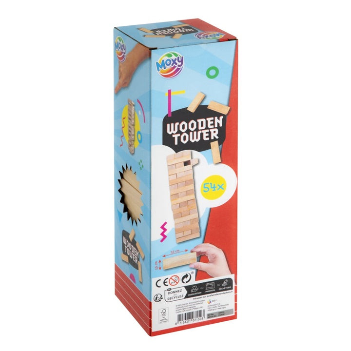Wooden Tower Game, 54 Pieces