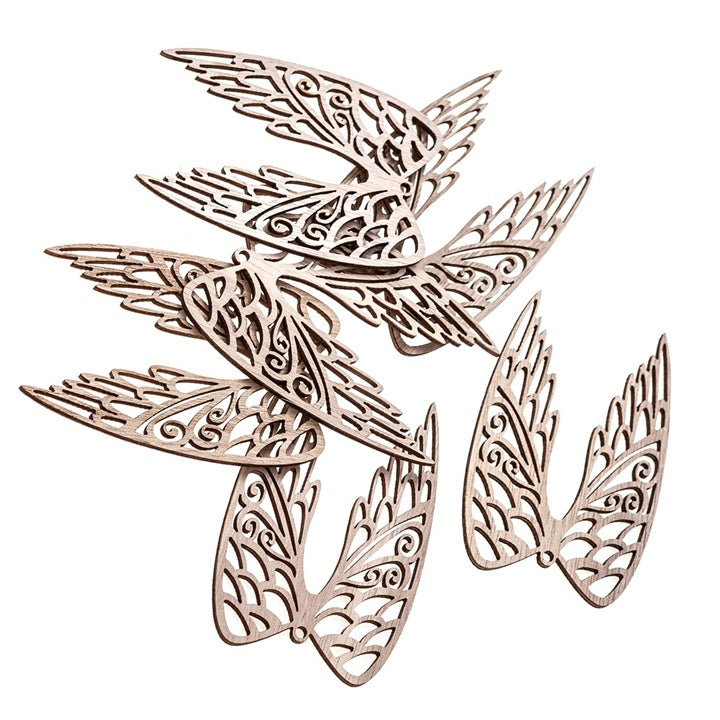 Wooden Wings 9 cm / Set of 6