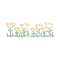 XL Flower Meadow Stencil 22x67 cm