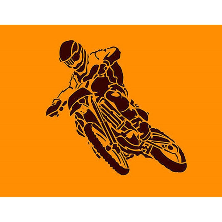 XXL Motorbike Stencil, Set of 5, 105 x 100 cm