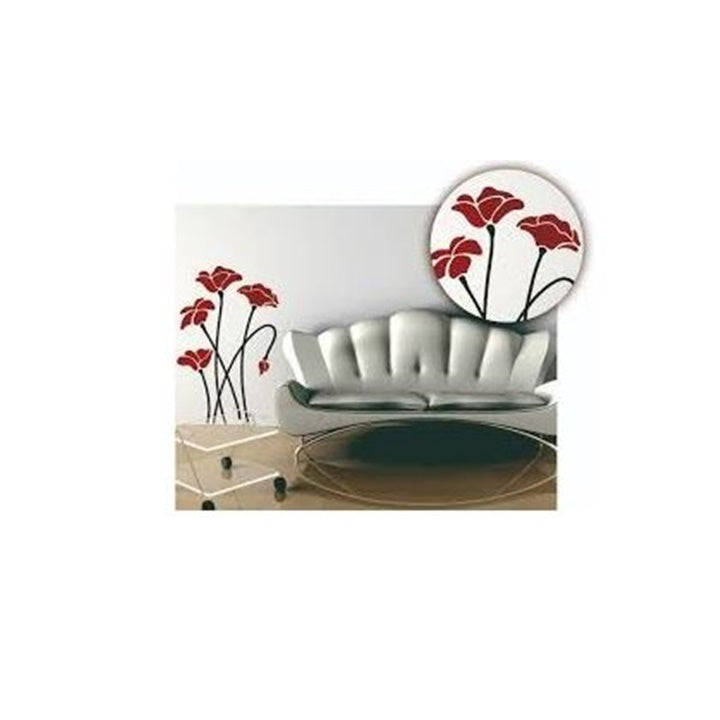 XXL Poppy Stencil, 4-Piece, 70 x 100 cm