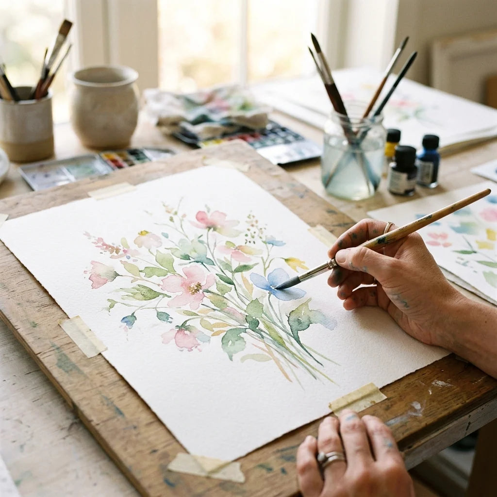 Watercolor painting study