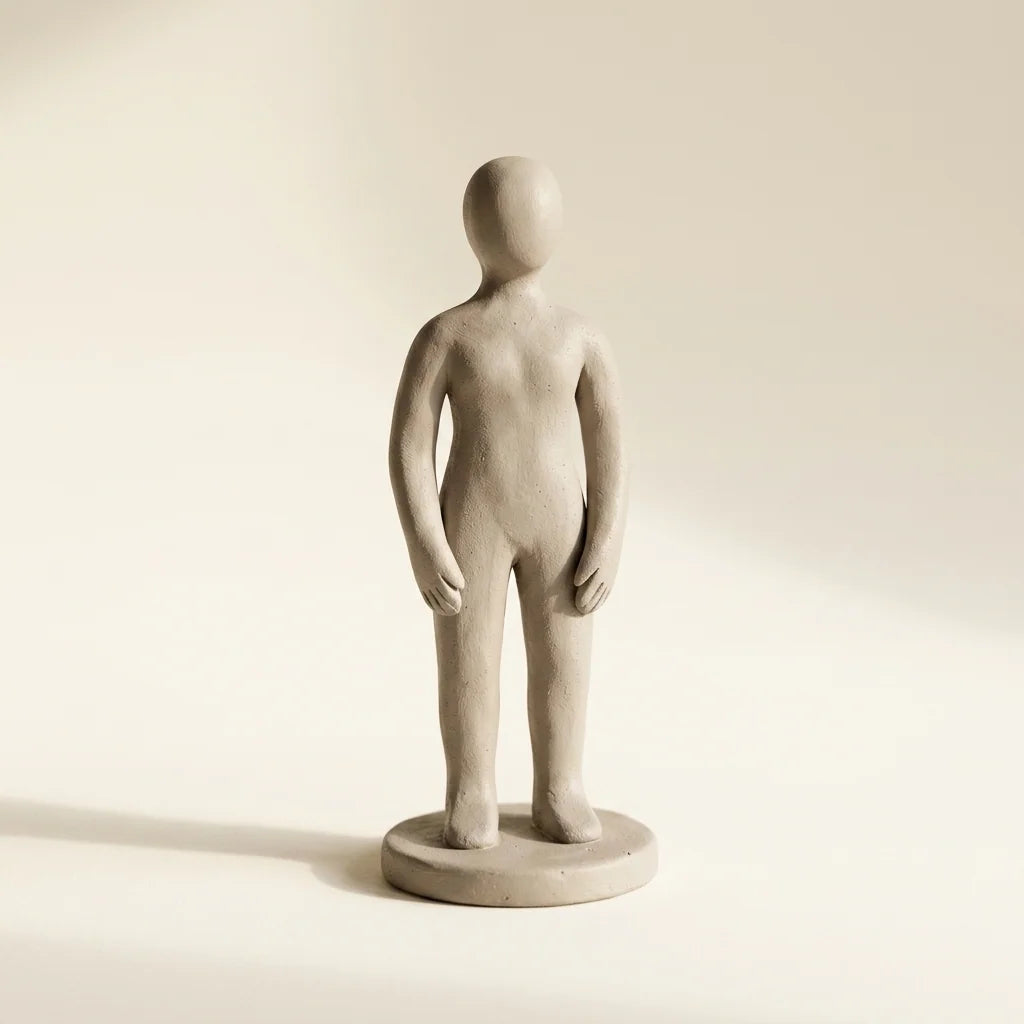 Hand-sculpted figure made from Clay with me modeling clay
